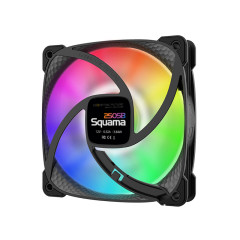 KIT 3 FAN 120MM GEOMETRIC SQUAMA 2505B RGB PRETO GEO-S2505B-3