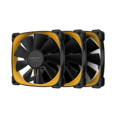 KIT 3 FAN 120MM GEOMETRIC SQUAMA 2505Y PRETO GEO-S2505Y-3