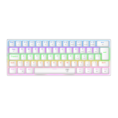 TECLADO MECANICO GAMER ARENA PRO BRANCO RAINBOW DUST-PROOF BROWN T-TGK321W PRO-BR PT