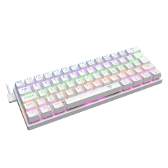 TECLADO MECANICO GAMER ARENA PRO BRANCO RAINBOW DUST-PROOF BROWN T-TGK321W PRO-BR PT