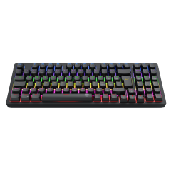 TECLADO MECANICO GAMER HOLYSWORD  PRETO RAINBOW DUST-PROOF BROWN T-TGK331-BR