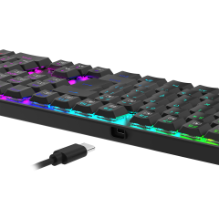 TECLADO MECANICO APAS RGB PRETO SWITCH DUST PROOF BROWN K535-KB