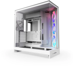 GABINETE GAMER NZXT H9 FLOW RGB BRANCO COM FAN MODELO CM-H92FW-R1