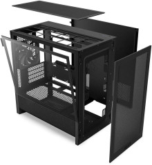 GABINETE GAMER SEM FONTE H3 FLOW NZXT PRETO C/FAN MODELO CC-H31FB-01