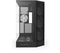 GABINETE GAMER NZXT H9 FLOW RGB+ PRETO COM FAN MODELO CM-H92FB-P1