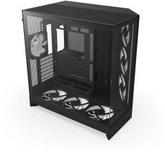 GABINETE GAMER NZXT H9 FLOW RGB+ PRETO COM FAN MODELO CM-H92FB-P1