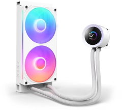 WATER COOLER NZXT KRAKEN PLUS 240 RGB BRANCO RL-KR240-W2