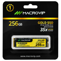 SSD M2 PCle Gen 3x4 GOLD MACROVIP 256GB MVGLD/256GB