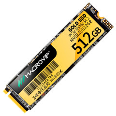 SSD M2 PCle Gen 3x4 GOLD MACROVIP 512GB MVGLD/512GB