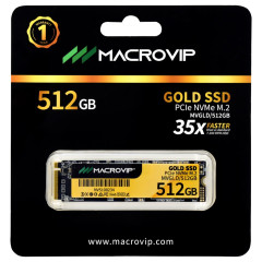SSD M2 PCle Gen 3x4 GOLD MACROVIP 512GB MVGLD/512GB