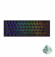 TECLADO MAGNETIC MONSGEEK FUN60 PRO SP RGB US BLACK GLARE