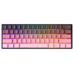 TECLADO MAGNETIC MONSGEEK FUN60 PRO 8K SP RGB US BLACK&PINK GLARE