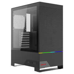 GABINETE GAMER REDRAGON CARBON SEM FAN PRETO CA-610B