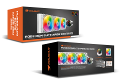 WATER COOLER COUGAR POSEIDON ELITE ARGB 360 BRANCO CGR-PSDELRGB-W-360
