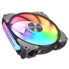 KIT 3 FAN 120MM COUGAR APOLAR 120 ARGB PRETO CF-APR12HB3-RGB