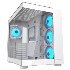 GABINETE COUGAR BRANCO FV150 RGB COM 4 FAN 385KA10.0002