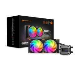 WATER COOLER COUGAR POSEIDON ULTRA ARGB 240 PRETO CGR-PSDUTRGB-B-240