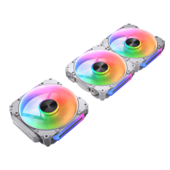 KIT 3 FAN 120MM COUGAR BRANCO APOLAR 120 ARGB REVERSE CF-ARW12HW3-RGB