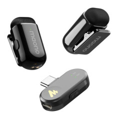MICROFONE DE LAPELA SEM FIO MAONO WAVE T1 MINI PRETO WM622 TYPE-C