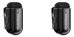 MICROFONE DE LAPELA SEM FIO MAONO WAVE T1 MINI PRETO WM622 LIGHTNING