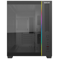 GABINETE GAMER REDRAGON WIDELOAD MINI LITE RGB PRETO SEM FAN CA-611B
