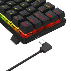 TECLADO MECANICO JAX RAINBOW PRETO SWITCH DUST-PROOF BROWN K613-KB PT-BROWN