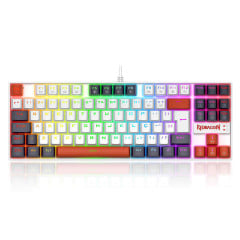 TECLADO MECANICO KUMARA RGB BRANCO, PRETO E VERMELHO SWITCH DUST-PROOF BROWN K552WLR-RGB PT-BROWN