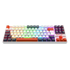TECLADO MECANICO KUMARA RGB BRANCO, PRETO E VERMELHO SWITCH DUST-PROOF BROWN K552WLR-RGB PT-BROWN