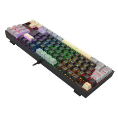 TECLADO MECANICO KUMARA PRETO E CINZA SWITCH DUST- PROOF BROWN K552LGY-RGB PT-BROWN