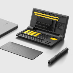 KIT FERRAMENTAS PRECISÃO PARAFUSADEIRA ELÉTRICA HOTO PRO CINZA 26 BITS QWLSD012