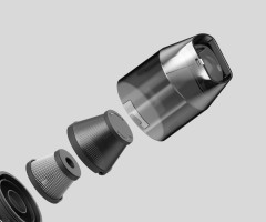 ASPIRADOR E SOPRADOR HOTO COMPRESSED AIR CAPSULE PRETO QWCXJ001