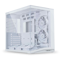 GABINETE GAMER DYNAMIC MINI V2 FLOW BRANCO COM 5 FAN O11DMIV2FW WHITE