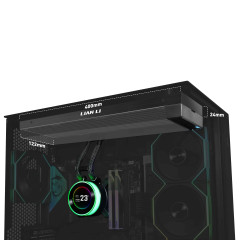 WATER COOLER HYDROSHIFT II LCD-C 360N GHS2LCD36B PRETO
