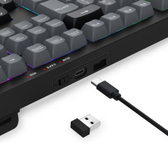 TECLADO MEMBRANA CRUX FULL SIZE  SF K518R-WL-GB