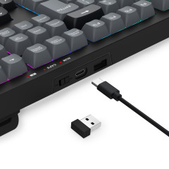 TECLADO MEMBRANA CRUX PRO RGB FULL SIZE 3 MODE K518RGB-PRO-GB