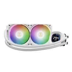 WATER COOLER GAMDIAS AURA GL 240 DIGITAL WH BRANCO