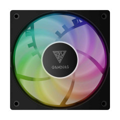 KIT 3 FANS GAMDIAS NOTUS M1-1203 ARGB PRETO
