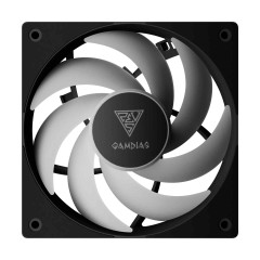 FAN GAMDIAS NOTUS M1-1201 ARGB PRETO
