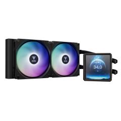 WATER COOLER GAMDIAS AURA GL 240 LCD PRETO