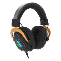 HEADSET GAMER HARRY POTTER ZEUS HOGWART'S RGB PRETO HP-510 RGB