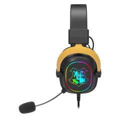 HEADSET GAMER HARRY POTTER ZEUS HOGWART'S RGB PRETO HP-510 RGB