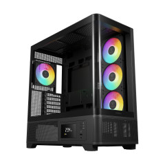 GABINETE GAMER GAMDIAS ATLAS P2 CG PRETO COM 4 FAN