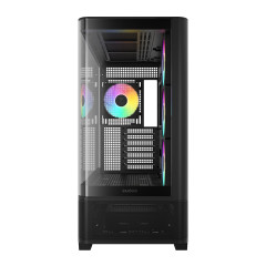 GABINETE GAMER GAMDIAS ATLAS P2 CG PRETO COM 4 FAN