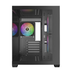 GABINETE GAMER GAMDIAS AURA GC10M ARGB V2 PRETO COM 3 FAN