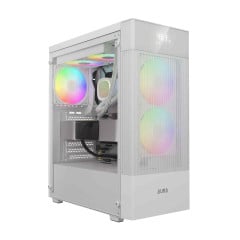 GABINETE GAMER GAMDIAS AURA GC5 ELITE WH ARGB BRANCO COM 3 FAN