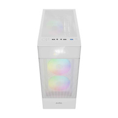 GABINETE GAMER GAMDIAS AURA GC5 ELITE WH ARGB BRANCO COM 3 FAN
