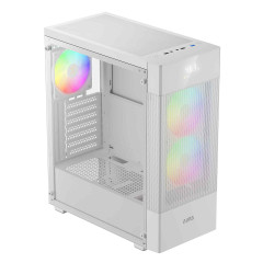 GABINETE GAMER GAMDIAS AURA GC5 ELITE WH ARGB BRANCO COM 3 FAN
