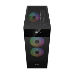 GABINETE GAMER GAMDIAS AURA GC5 ELITE ARGB PRETO COM 3 FAN