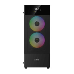 GABINETE GAMER GAMDIAS AURA GC5 ELITE ARGB PRETO COM 3 FAN