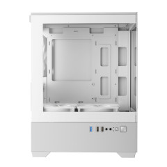GABINETE GAMER GAMDIAS AURA GC 9M ELITE ARGB WH BRANCO COM 3 FAN